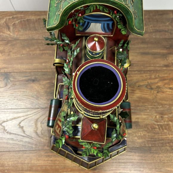 Grandeur Noel Tin Christmas‎ Locomotive Engine Collectors Edition Train w/ Box - Picture 5 of 16